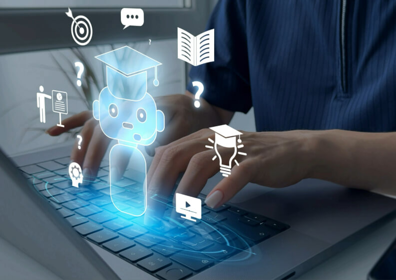 Uso de inteligencia artificial como apoyo en el estudio.