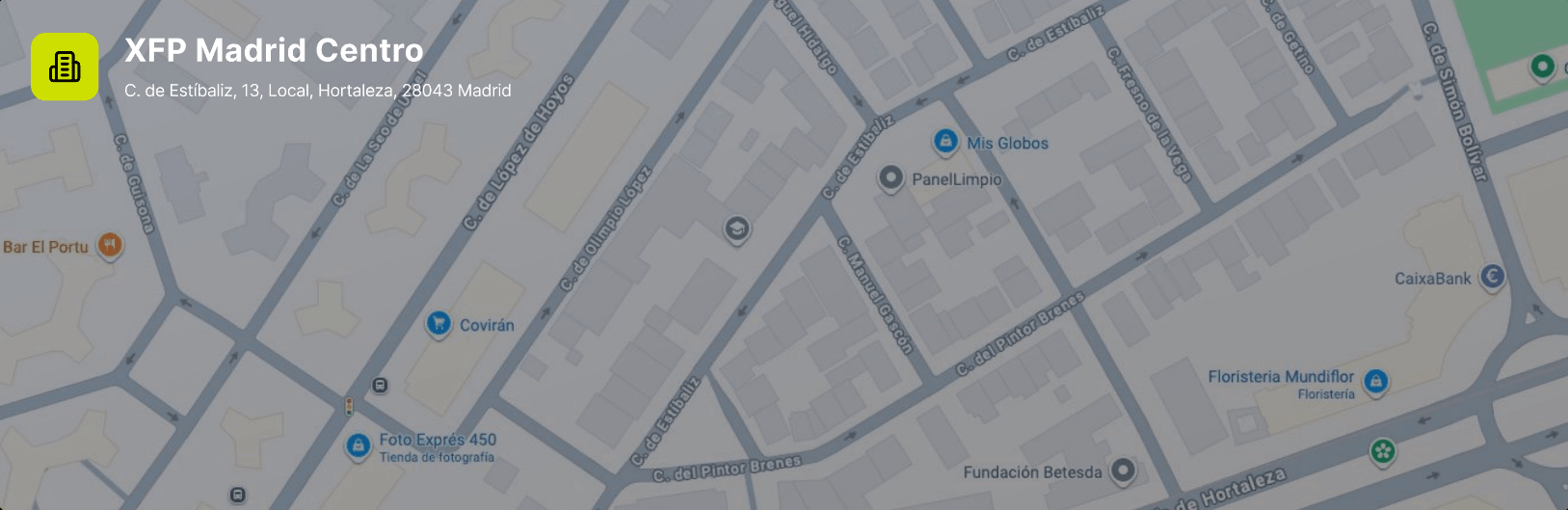 Ubicación del centro en Google Maps